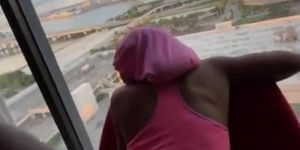 Ebony gets big cock in miami