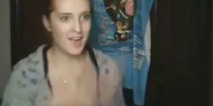 deaf girl takes off her bra