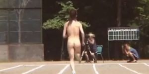Asian girls run a nude track and field part6 - video 1