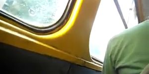 Flashing My Cock On The Bus - video 1