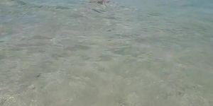 Sexy black man nude on nude beach in Florida