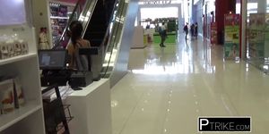 Phillipinne slut is seduced at local mall into coming home for hot action