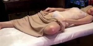 College Girl reluctant orgasm by Masseur