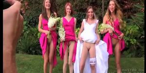 Bride teaching her pussy before getting married