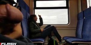 Cock Flash To Shocked Woman On Train