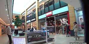 Perfect czech cutie is seduced in the hypermarket and screwed in pov