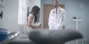 Innocent ebony teen fucked by her perverted doctor (Kira Noir)