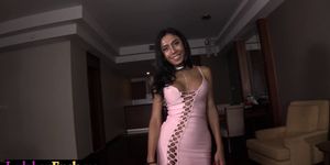 Tranny girl for a night got anal fucked in a hotel room