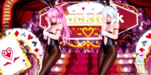 MMD Haku And Luka Bunny Suit (I love you) (Submitted by Sausage Bacon) (Bambi Sweet)