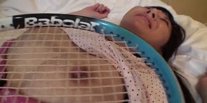 ZENRA | SUBTITLED JAPANESE AV - Uncensored Japanese milf affair with tennis racket Subtitled