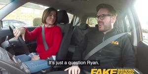 Fake Driving School Jealous learner with great boobs wants hard fucking (Jamie Ray)