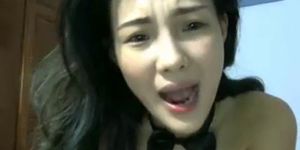 Asian Teen Stripteasing  Watch more of her at UlaCam com