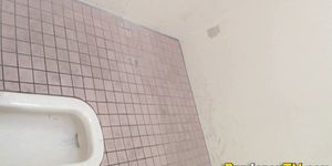 Urinating japanese babes get secretly filmed