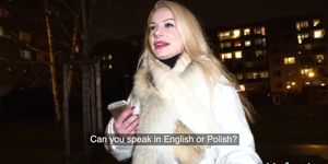 Public Agent Sexy blondes tight shaven pussy filled with cum - video 1 (Elizabeth Romanova)