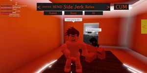 Me and my friend goofing around in a roblox porn game
