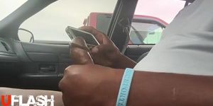 Car Dickflash for Girl Watching in Truck