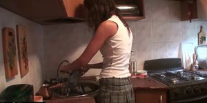 Amateur Girlfriends Fucking in the Kitchen