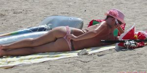 SPY BEACH - Big Boobs Amateur Beach MILFs - Topless Voyeur Beach Video