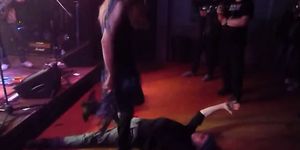High Heel Trample by Artist at Concert