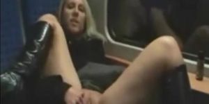 Couple fucks on a train