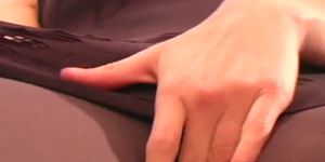 Hairy pussy in black tights - video 19