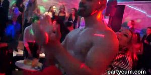 Foxy teens get fully crazy and undressed at hardcore party