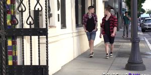 Gay trio bareback fucking - video 1