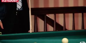 LETSDOEIT - Cute RedHead Teen Gets Creampied On Pool Table (George Uhl)
