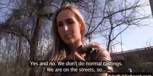 FAKEHUB - Tricked euro cumswallows during fake casting