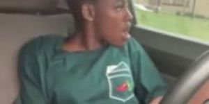 hot ebony girl almost caught (full video)