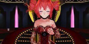 [3D MMD Futanari] Futanari Teto Dance HQ (94 FPS) by Monmusumonmusu
