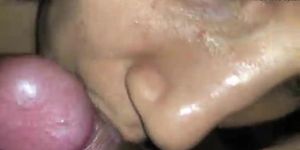 Indian Lady Closeup Dick Sucking With Sperm In Mouth