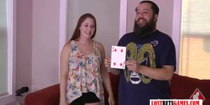 Couple Plays a Game of Strip Cards, Then things escalate