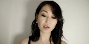 Hot asian chick telling sex story