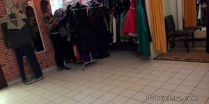 Babe fucking in changing room