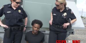 Blonde MILF is getting fucked hard in doggystyle by a black ex convict