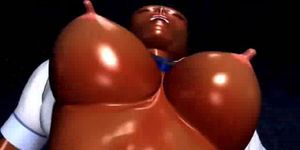 Ebony animated girl gets laid fast - video 1
