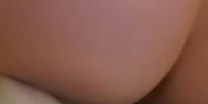 Big ass whore pissing and gets satisfaction