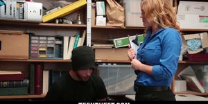 Shoplyfter Hot MILF Dominates Young Thief For Stealing