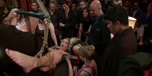 Blonde group fucked at public party (Mark Davis, Princess Donna, Maia Davis)