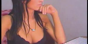 Stunning Teen Topless On Her Webcam
