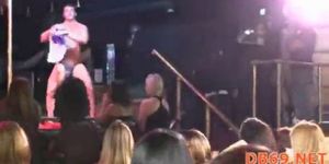 Woman fucks a stripper