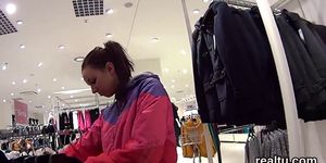 Luscious czech kitten is seduced in the shopping centre and banged in pov