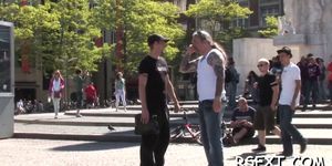Horny dude visits amsterdam - video 2
