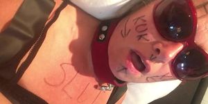 Extreme pierced  filthy whore loves fisting and rough use