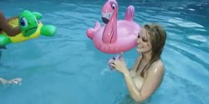 hot party girls sucking cocks in the pool
