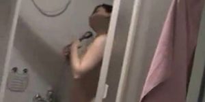 Russian BBW showering and having intercourse with young guy