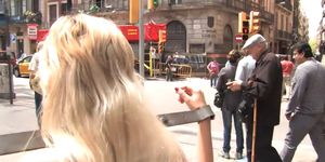 Spanish blonde is public disgraced (Yillie Fresh)