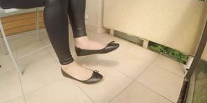 Shoeplay dangle legs crossed (not my work)