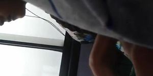 Dickflash for Teen on Bus